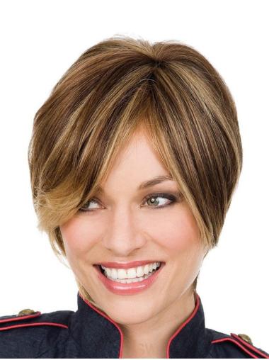 Straight Brown Lace Front No-fuss Petite Wigs