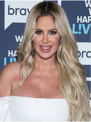 26" Full Lace Synthetic Long Without Bangs Kim Zolciak Wigs