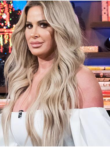 26" Lace Front Synthetic Long Layered Kim Zolciak Wigs