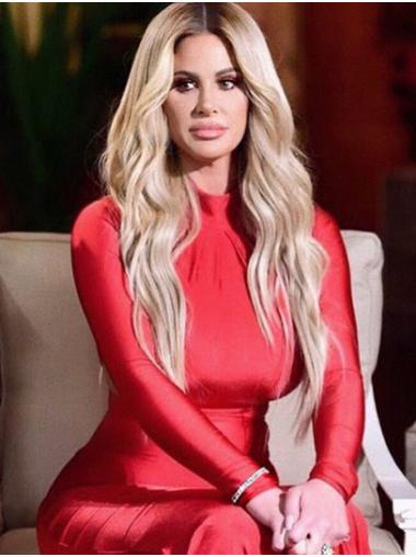 26" Lace Front Synthetic Long Without Bangs Kim Zolciak Wigs