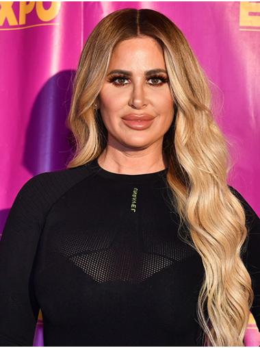 26" Lace Front Synthetic Long Without Bangs Kim Zolciak Wigs