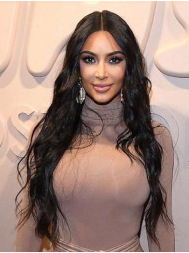 26" Lace Front Synthetic Long Without Bangs Kim Kardashian Wigs