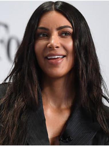 18" Lace Front Synthetic Long Layered Kim Kardashian Wigs