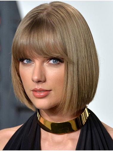 12" Capless Synthetic Chin Length Bobs Taylor Swift Wigs