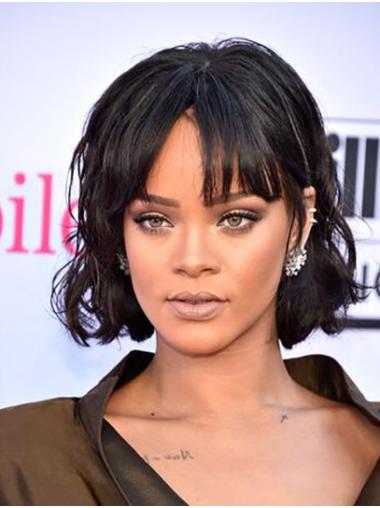 10" Capless Synthetic Chin Length Bobs Rihanna Wigs