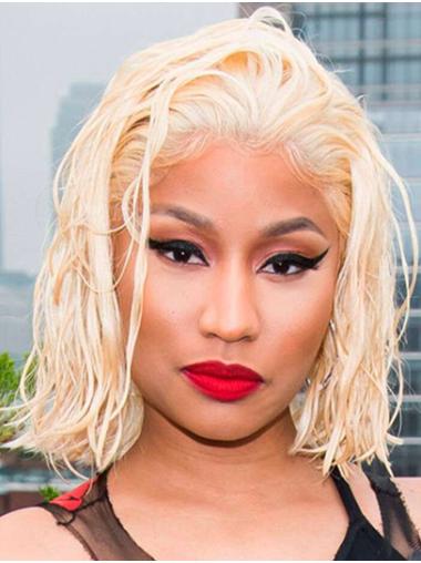 Durable Blonde Chin Length 12" Without Bangs Synthetic Nicki Minaj Wigs