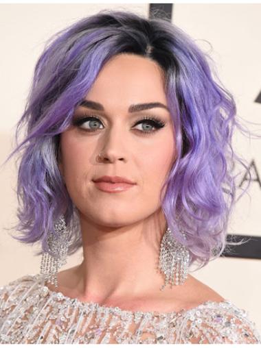 Soft Purple Chin Length 12" Bobs Synthetic Katy Perry Wigs