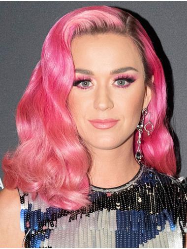 Designed Ombre/2 Tone Shoulder Length 14" Without Bangs Synthetic Katy Perry Wigs
