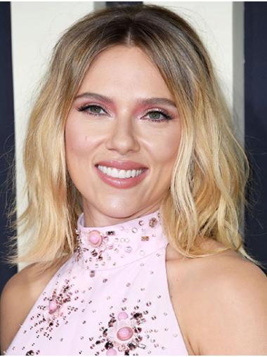 Full Lace 14" Shoulder Length Synthetic Without Bangs Ombre/2 Tone Stylish Scarlett Johansson Wigs