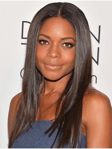 Straight Brown Without Bangs Long 16" Convenient Naomi Harris Wigs
