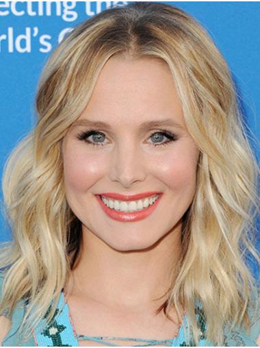 Shoulder Length Blonde Layered Perfect Wavy 14" Kristen Bell Wigs