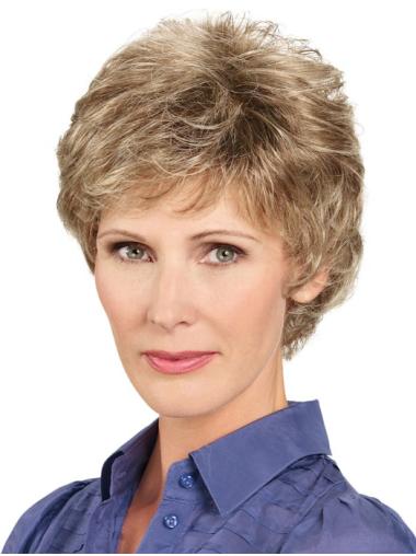Brown Synthetic Boycuts Short 6" Stylish Lace Front Wigs