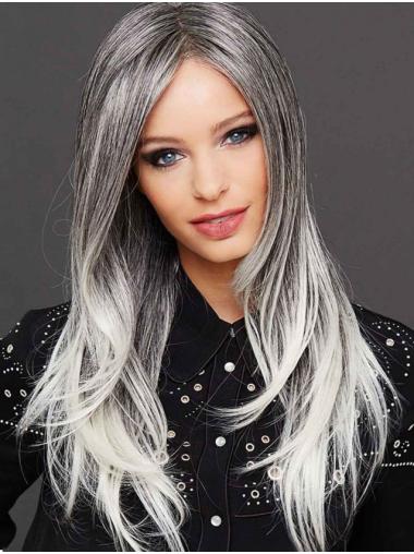 Long 22" Straight Ombre/2 tone Synthetic Popular Monofilament Wigs