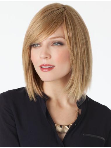 Blonde Bobs Straight Stylish Wigs For Cancer