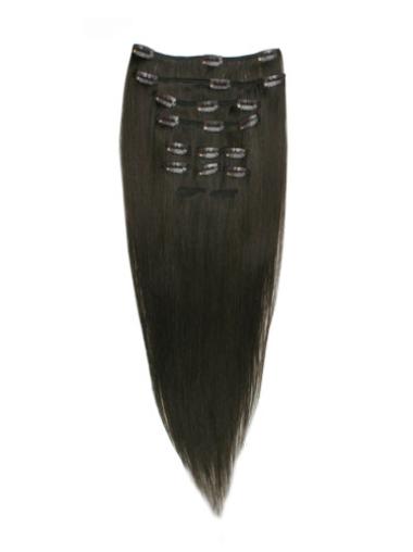 Black Straight Online Clip in Hair Extensions