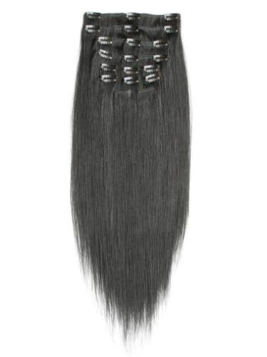 Straight Black Best Clip in Hair Extensions