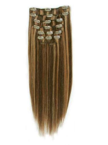 Straight Brown Exquisite Clip in Hair Extensions
