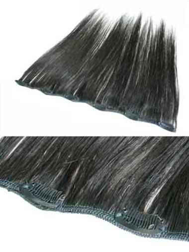 Online Black Straight Clip in Hair Extensions