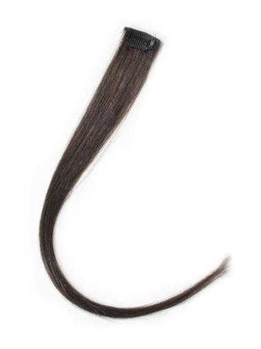 Straight Brown Fashionable Clip in Hair Extensions