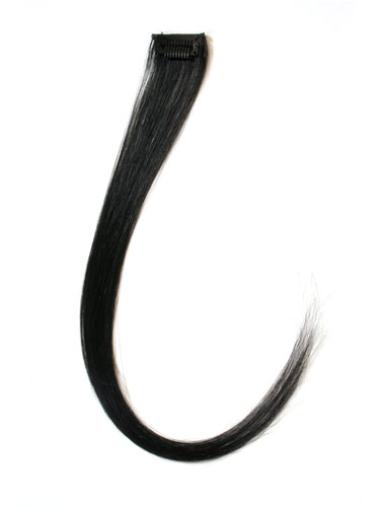 Black Straight Style Clip in Hair Extensions