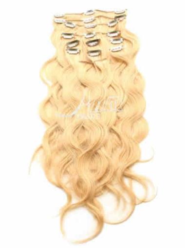 Blonde Curly Hairstyles Clip in Hair Extensions
