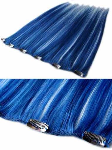 Top Black Straight Clip in Hair Extensions