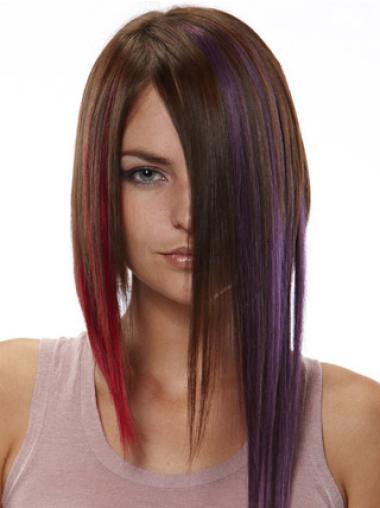 Red Straight Trendy Clip in Hair Extensions