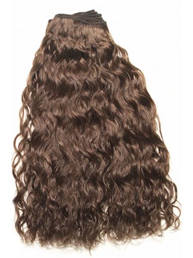 Brown Curly Convenient Tape in Hair Extensions