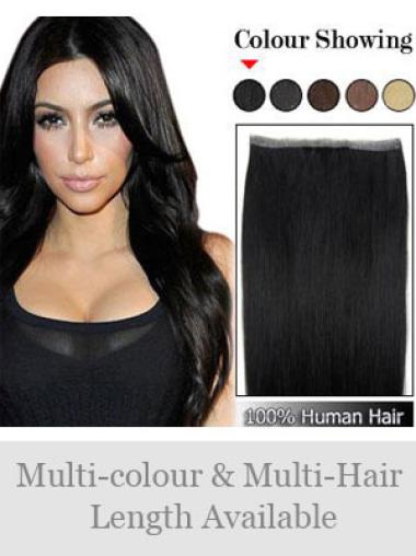 Black Straight Modern Tape in Hair Extensions
