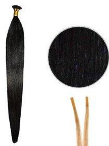 Straight Black Cheapest Stick/I Tip Hair Extensions