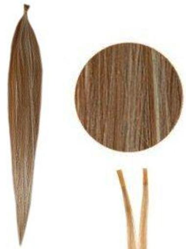 Brown Straight Natural Stick/I Tip Hair Extensions