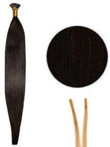 Black Straight Incredible Stick/I Tip Hair Extensions