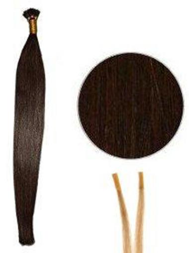 Straight Auburn Flexibility Stick/I Tip Hair Extensions