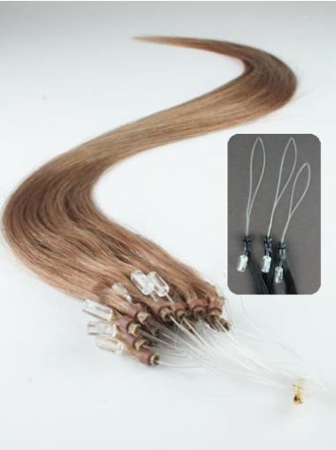 Straight Brown Great Hair Extensions Micro Loop Ring