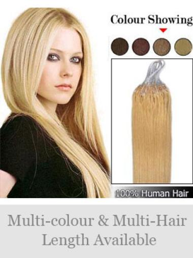 Blonde Straight Gorgeous Micro Loop Ring Hair Extensions
