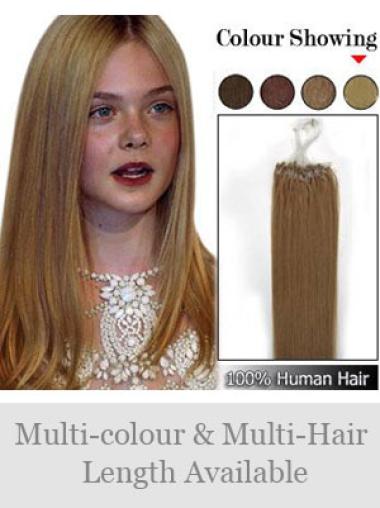Straight Brown Fabulous Micro Loop Ring Hair Extensions