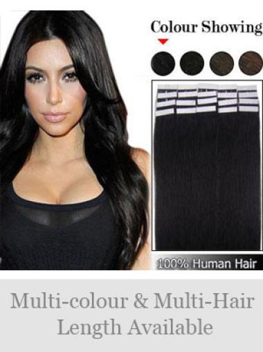 Black Straight High Quality Weft Extensions