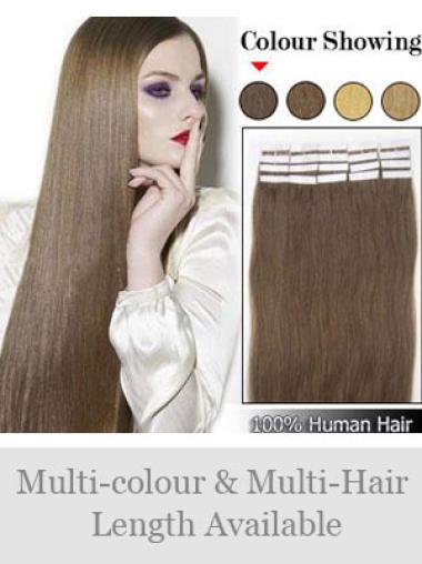 Brown Straight Sassy Tape in Hair Extensions