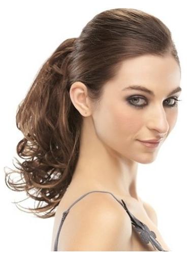 Curly Brown New Clip in Hairpieces
