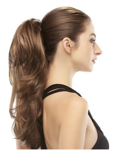 Brown Wavy Soft Clip in Hairpieces