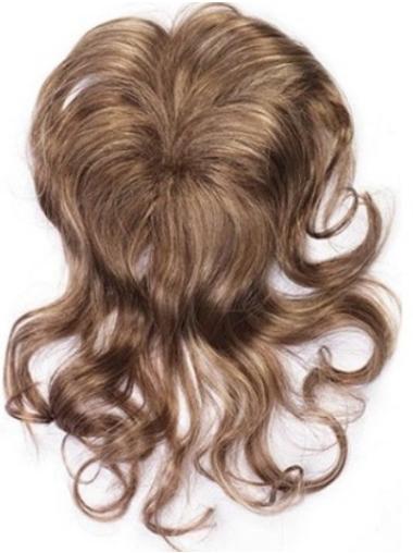 Wavy Brown Comfortable Clip in Hairpieces