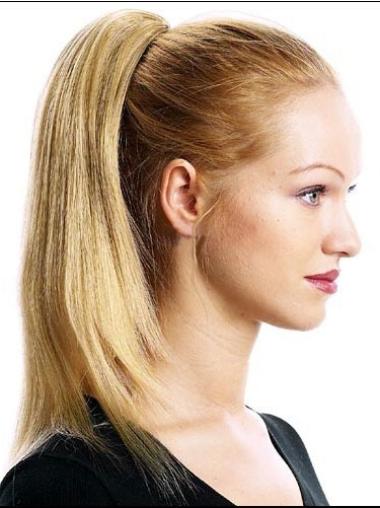 Straight Blonde Fashion Ponytails Hairpieces