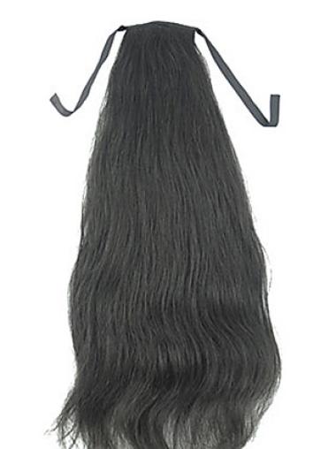 Straight Black Fabulous Ponytails Hairpieces