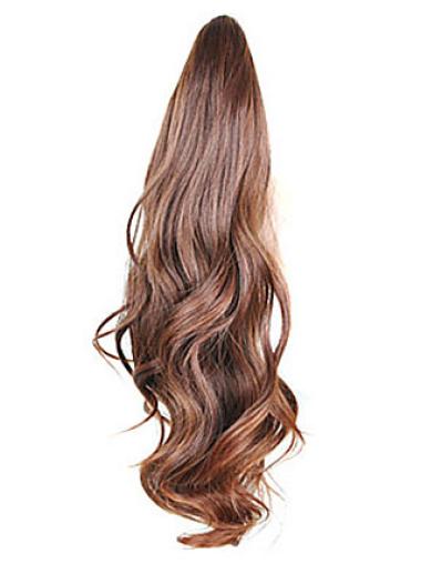 Brown Wavy No-fuss Ponytails Hairpieces