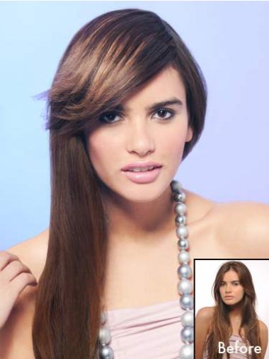 Brown No-fuss Clip in Hair Extensions