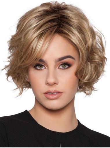 Capless Blonde Perfect Curly Short Classis Wigs