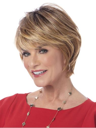 6" Cropped Synthetic Blonde Amazing Bob Wigs