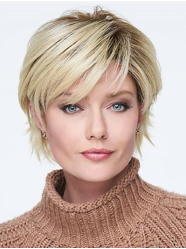 Wavy Monofilament Ombre/2 tone Synthetic Layered Ladyies Short Wigs