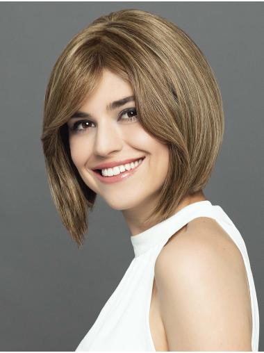 Chin Length Straight Ombre/2 Tone Bobs Synthetic Lightweight Hand Tied Wigs