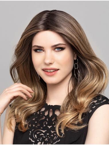 Wavy Monofilament Ombre/2 Tone Without Bangs Long Good Quality Synthetic Wigs